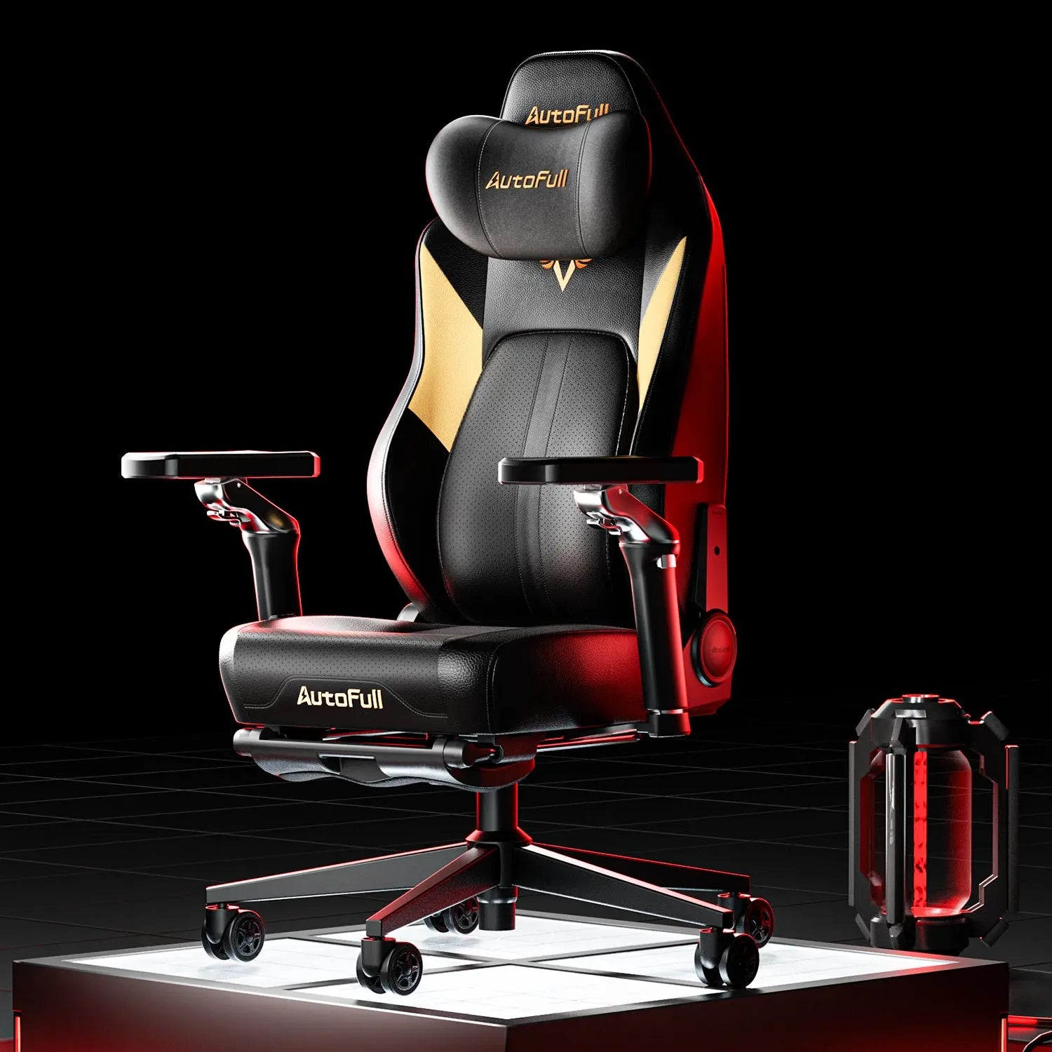 AutoFull M6 Ultra Black Gaming Chair with Massage AutoFull