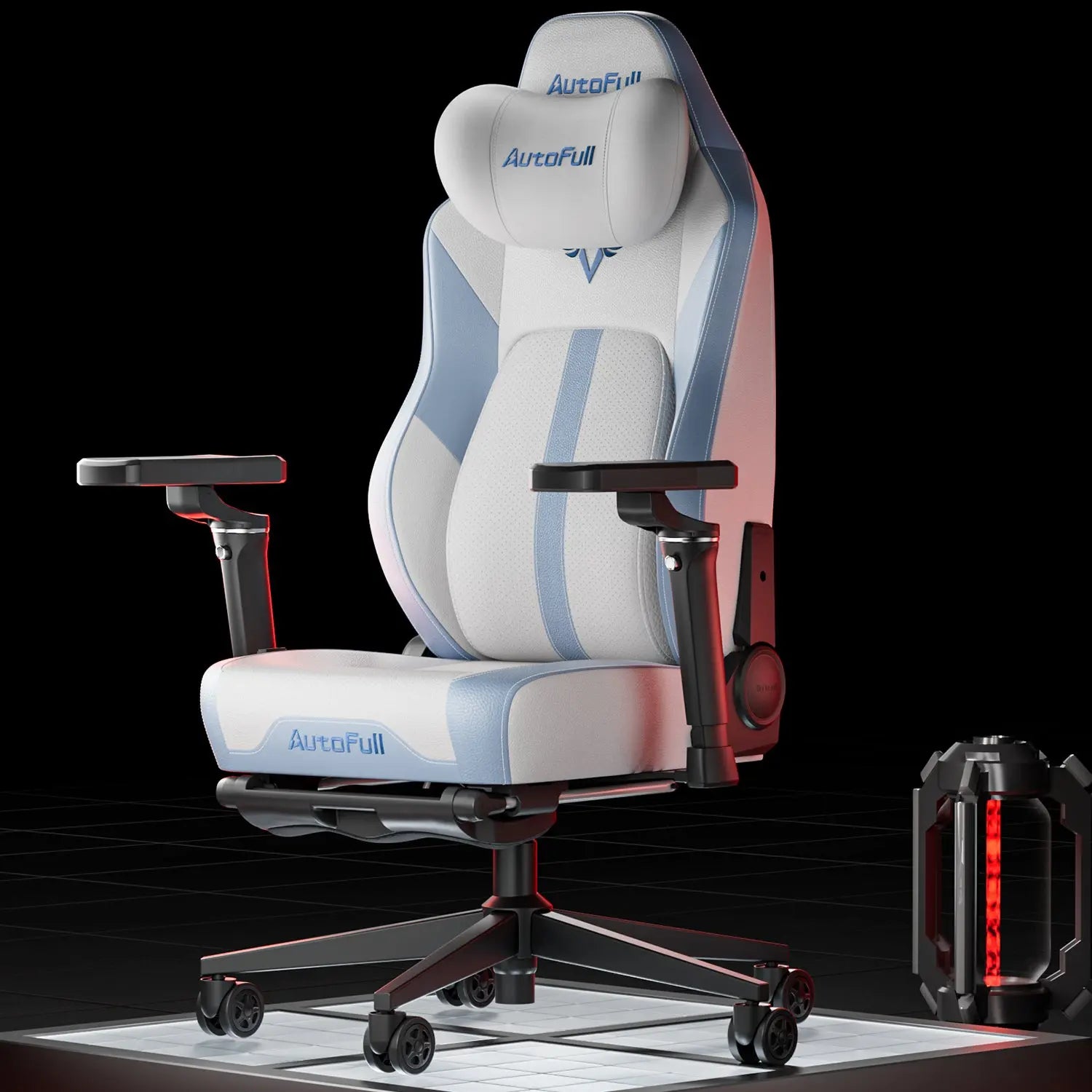 AutoFull M6 Ultra Black Gaming Chair with Massage