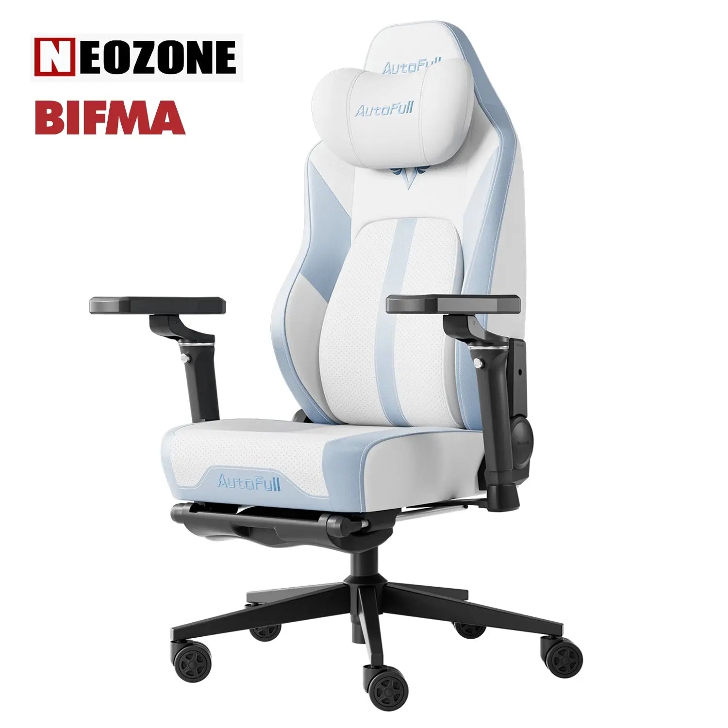 AutoFull M6 Ultra White Gaming Chair with Massage AutoFull