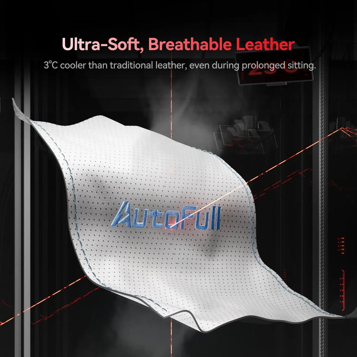 AutoFull M6 Ultra White Gaming Chair with Massage AutoFull