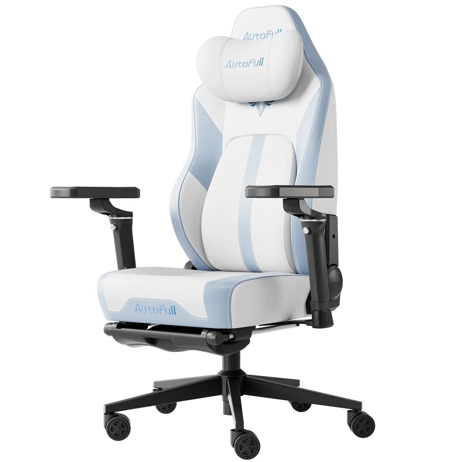 AutoFull M6 Ultra White Gaming Chair with Massage AutoFull