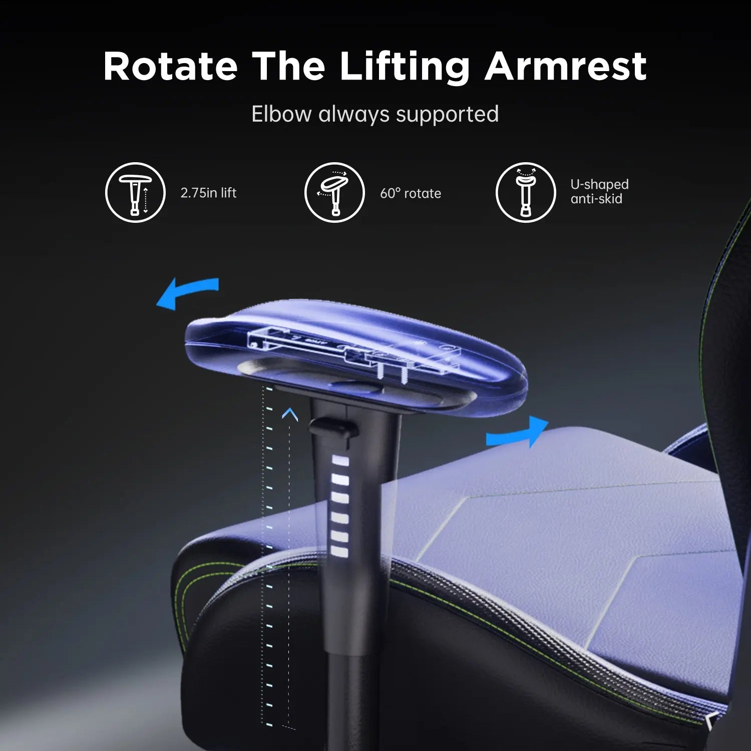 AutoFull C3 Gaming Chair with Ergonomic Lumbar Pillow AutoFull US