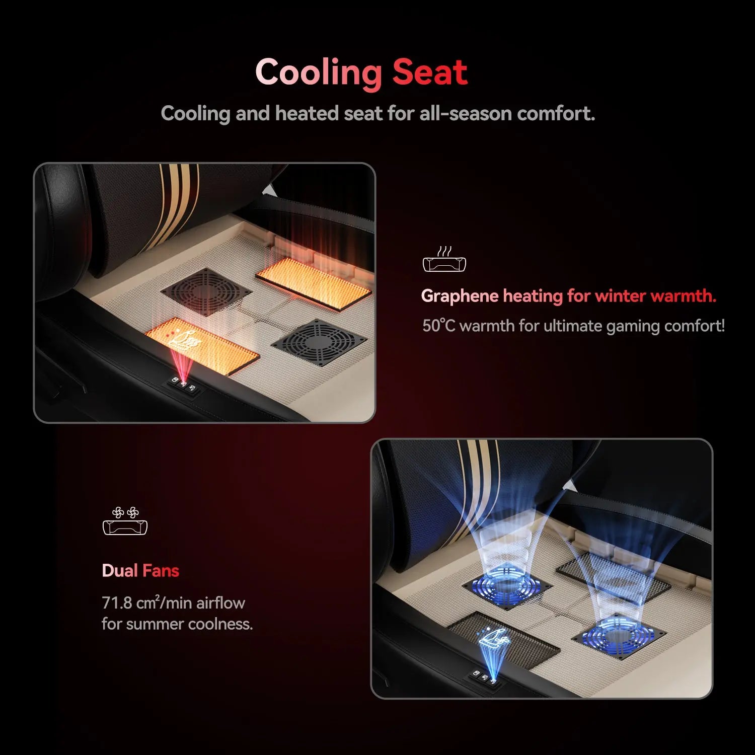 AutoFull M6 Ultra Black Gaming Chair with Massage AutoFull