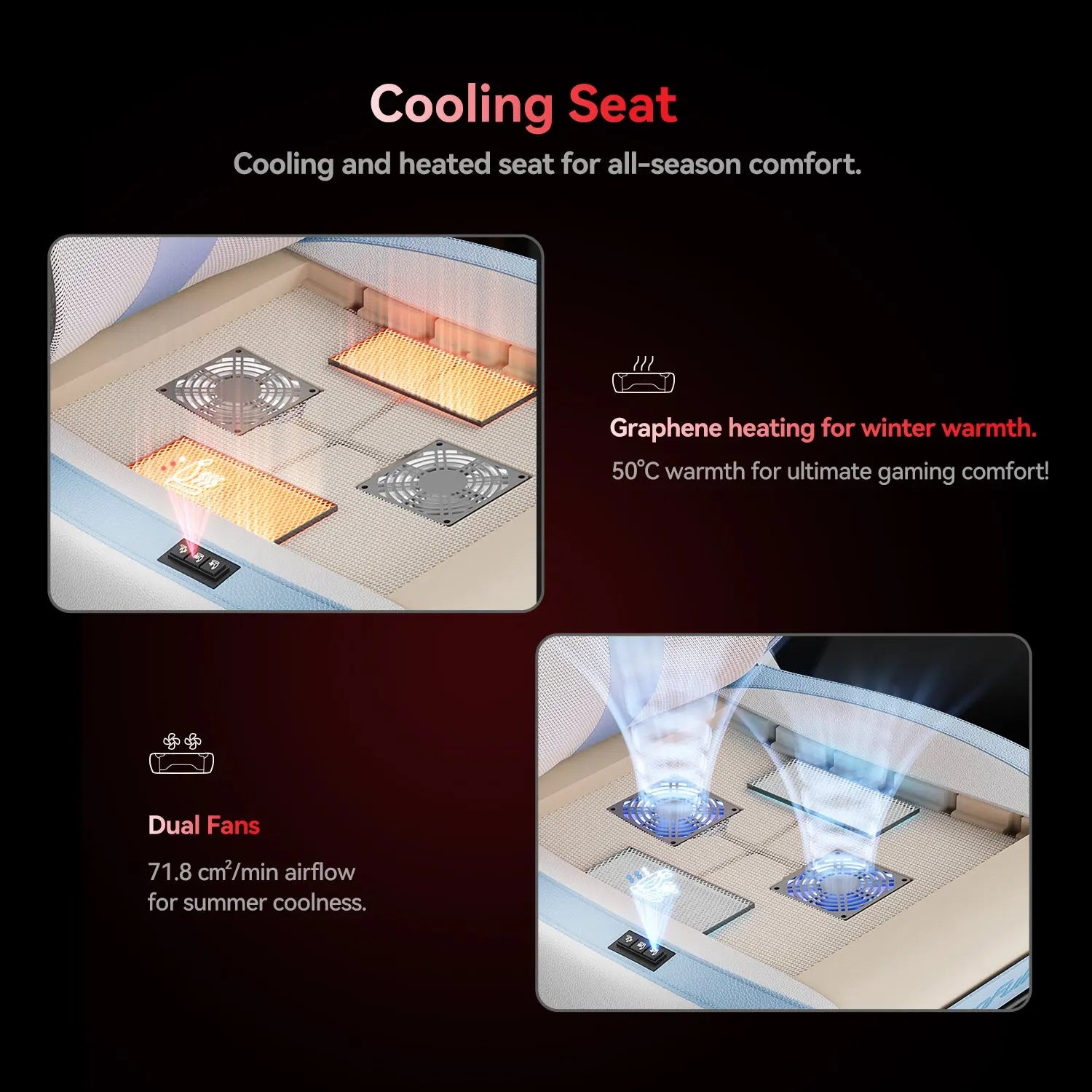 AutoFull M6 Ultra Black Gaming Chair with Massage