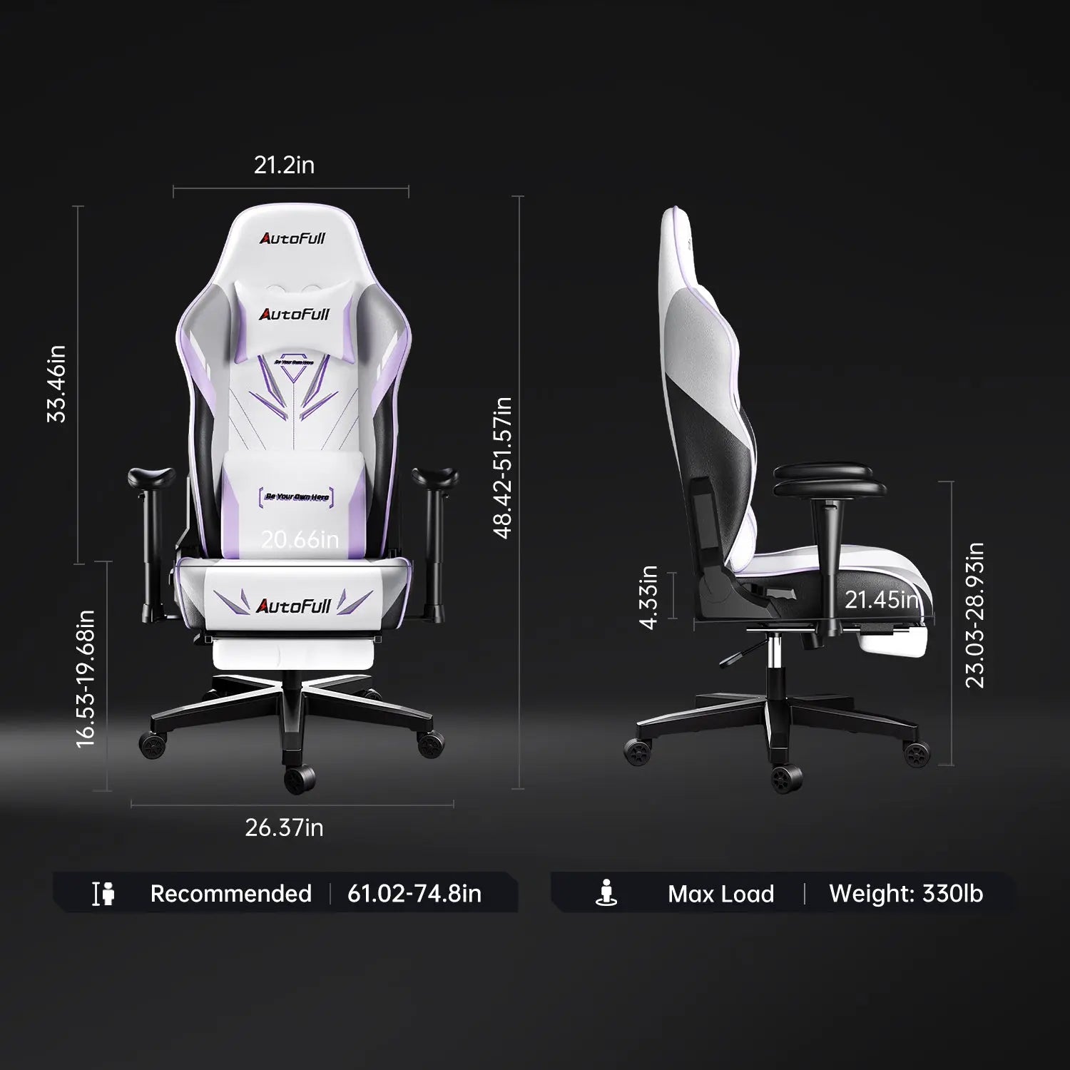 AutoFull C3 Pro Gaming Chair Cushion Upgrade AutoFull
