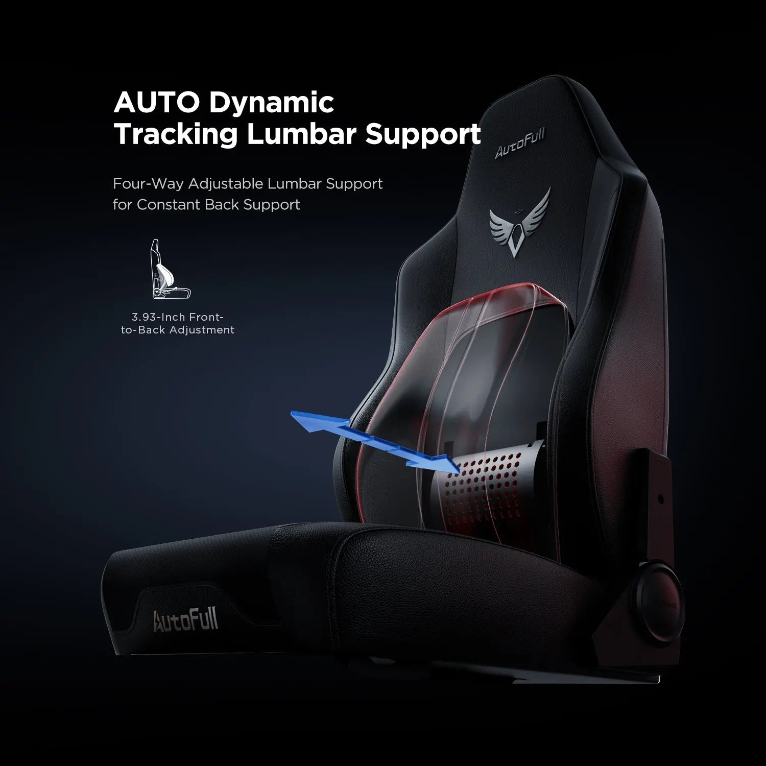 AutoFull M6 Basic Gaming Chair with Dynamic Lumbar Support AutoFull
