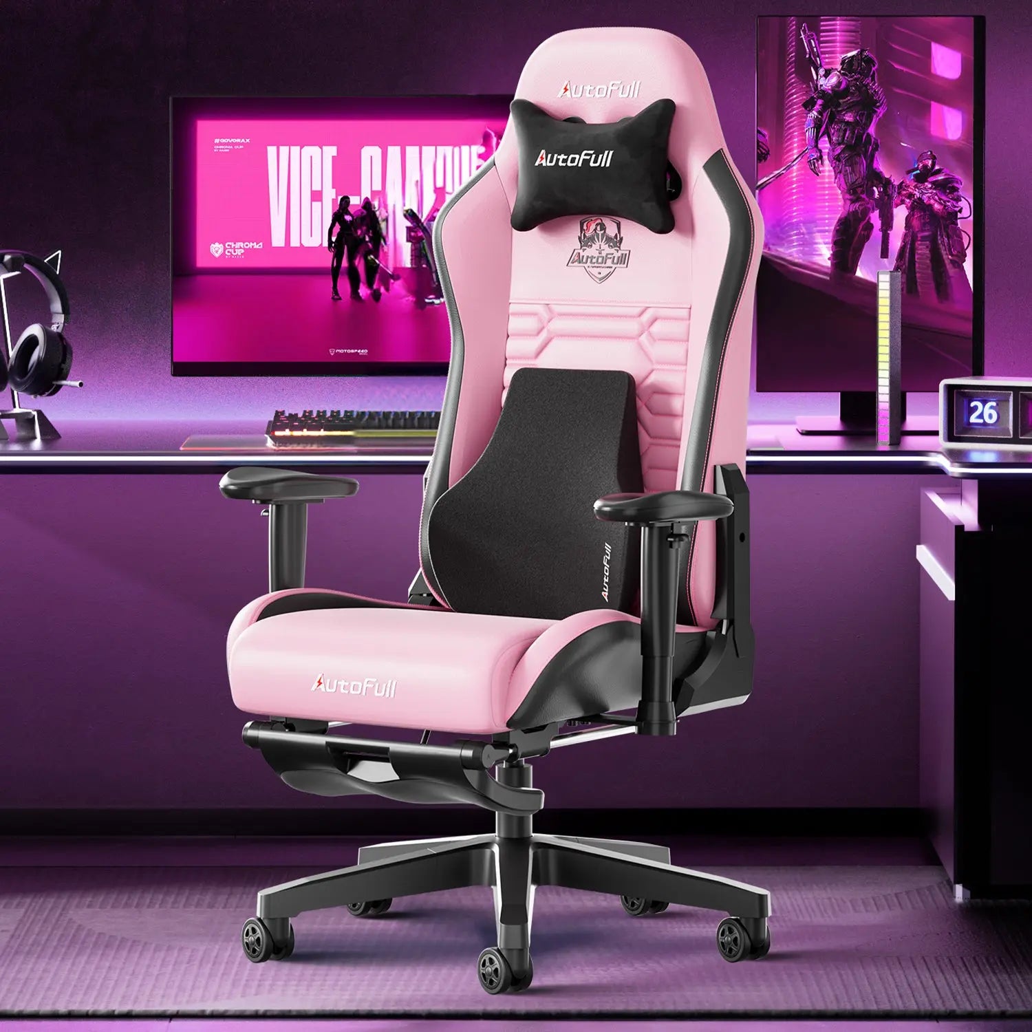AutoFull C3 Gaming Chair with Ergonomic Lumbar Pillow AutoFull US