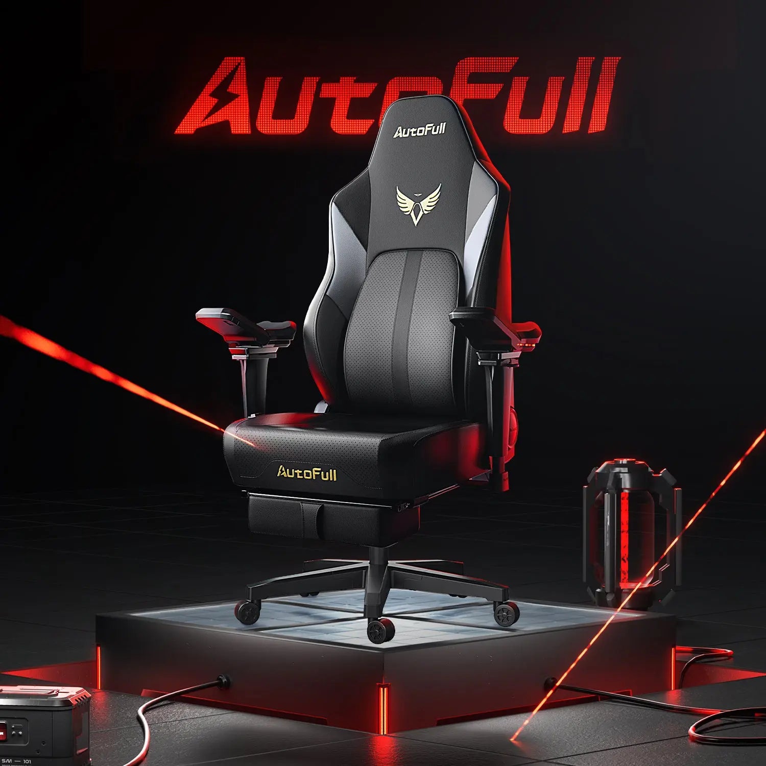 AutoFull M6 Pro Gaming Chair with Ventilation and Heating Cushion AutoFull